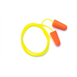 Disposable Earplugs, DP1001, Orange/Yellow, Corded, 31 dB