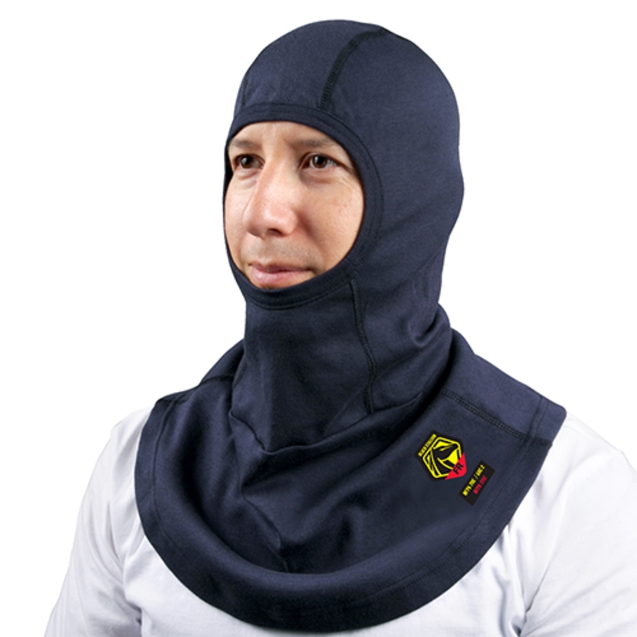 ARC-Rated Flame Resistant Cotton Balaclava, AH1520, Navy