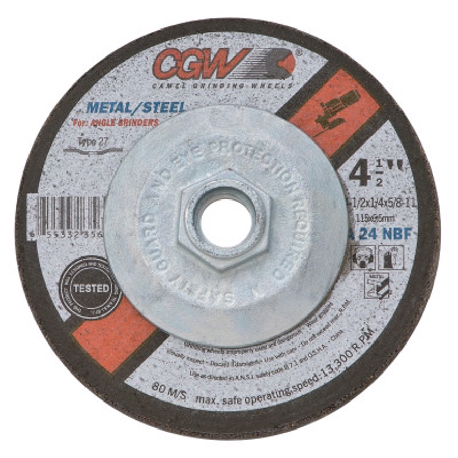 Fast Cut Depressed Center Grinding Wheel, Type 27