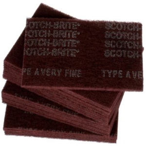 Scotch-Brite Hand Pad, 7447, Maroon, 6" X 9"