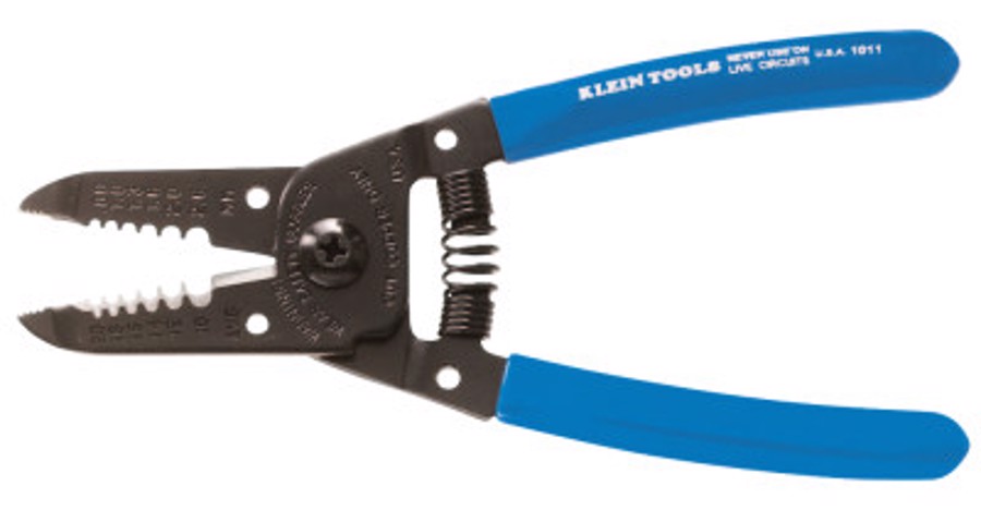 Wire Stripper-Cutter, 10-22 AWG, Blue