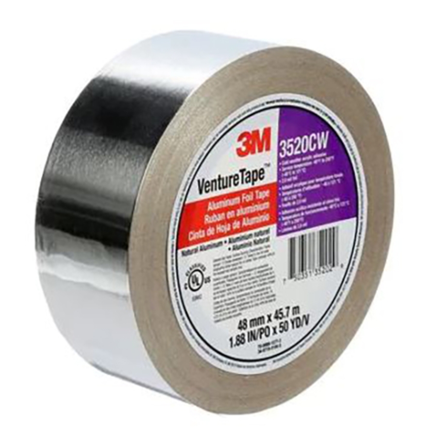 Tenet Solutions | Venture Tape Aluminum Foil Tape, 3520CW, Silver, 2