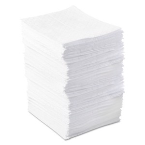 Oil-Only Sorbent Pads, Light-Weight, Absorbs 34 gal, 15 in x 17 in