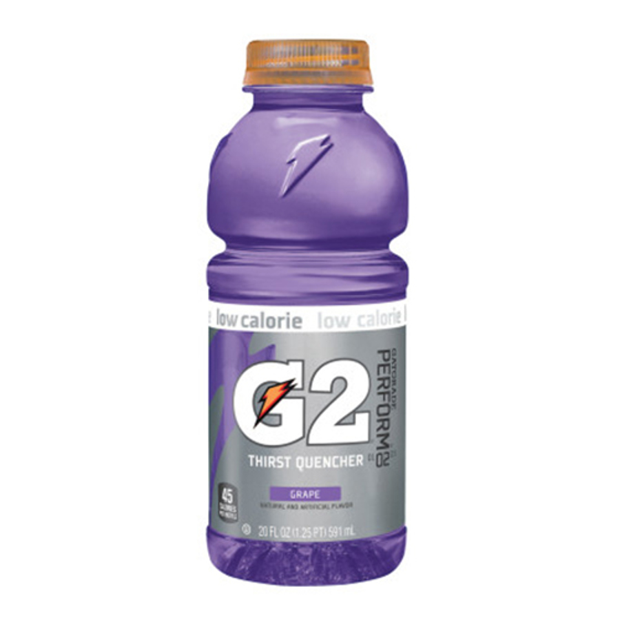 Gatorade G2 Wide Mouth Bottle, 20 oz, Grape