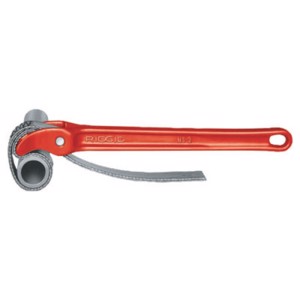 Strap Pipe Wrench, 5-1/5 OD, 29-1/4 in Strap, For Plastic Pipe