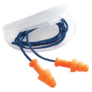 SmartFit Reusable Earplugs, SMF-30, Blue/Orange, Corded, 25 dB