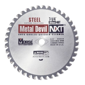 Metal Devil Metal Cutting Circular Saw Blades, CSM72540NSC, 7-1/4"