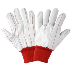 Corded Cotton/Polyester Gloves, C18PCR, White, One Size