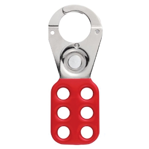 Steel Lockout Hasp, ST0701, Red, 1" Opening