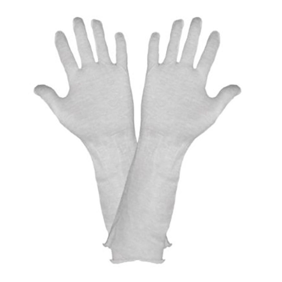 Reversible Cotton Inspectors Gloves, L114, White, One Size