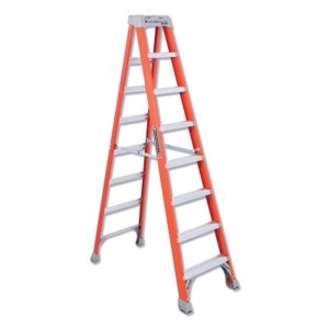 FS1500 Series Fiberglass Step Ladder, 8 ft x 24 7/8 in, 300 lb Capacity