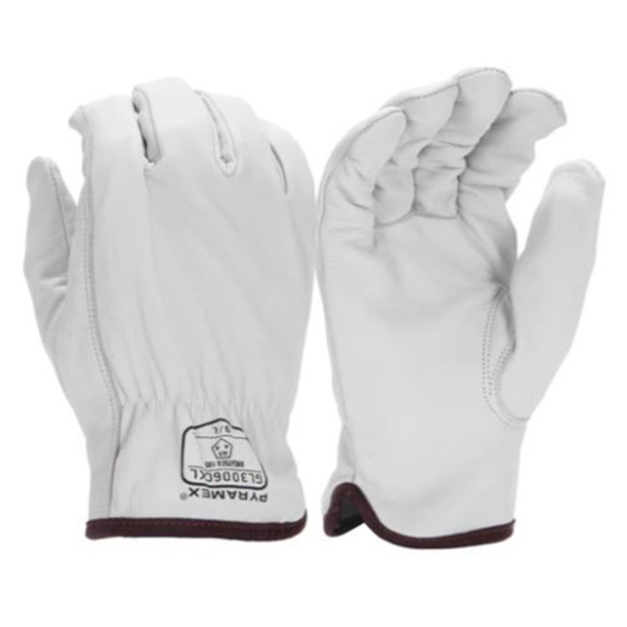 Premium Grain Goatskin Drivers Gloves, GL3006CK, Cut A5, White