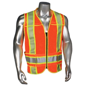 Class 2 Breakaway Safety Vest, HV-6ANSI-ZRCTARV, Hi-Vis Orange