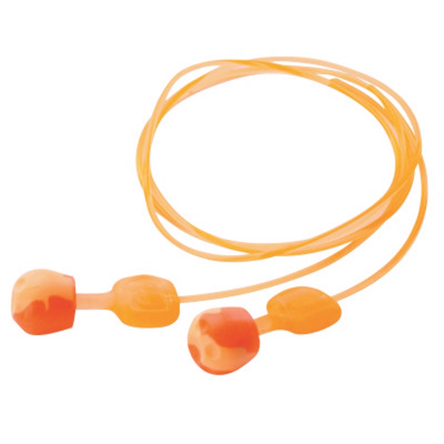 TrustFit Pod Reusable Earplugs, TRUSTFITPOD-30, Orange/Red, Corded, 28 dB