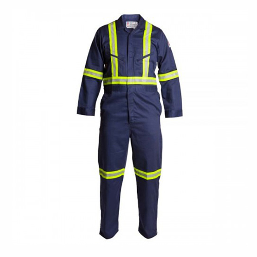 Full-Featured Gray Deluxe Style Coverall, FRC686