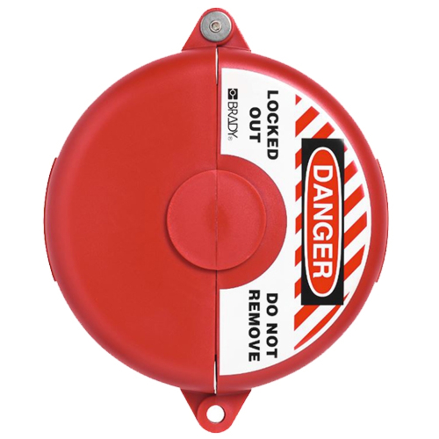 V307 Gate Valve Lockout, 00365, Red, 5" to 6-1/2"