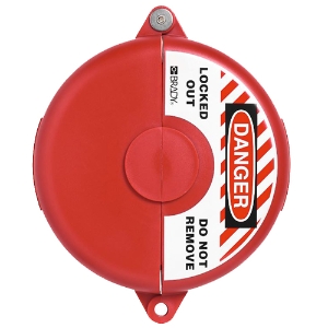 V307 Gate Valve Lockout, 00365, Red, 5" to 6-1/2"