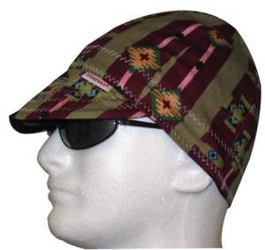 Deep Round Crown Caps Reversible, One Size Fits All, Assorted Prints