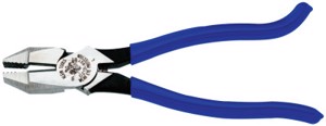 Ironworkers Pliers, 9-9/32 in Length, 23/32 in Cut, Plastic-Dip Hook Bend Handle