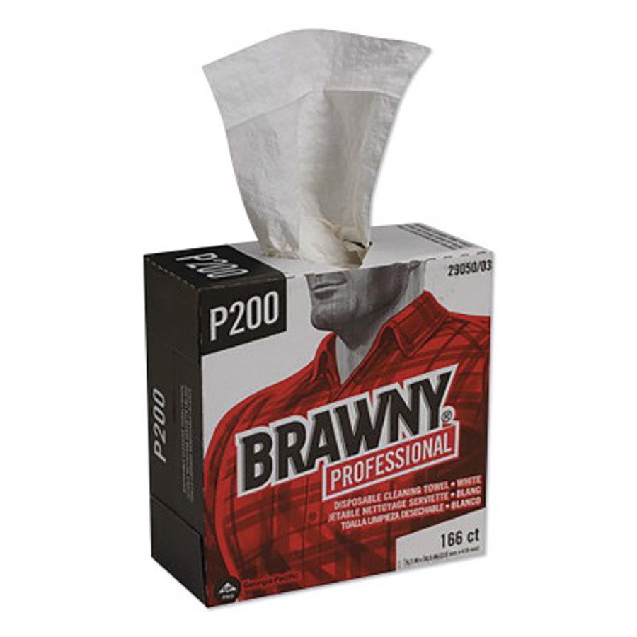Brawny Industrial  Medium-Duty Wipers, Case, White