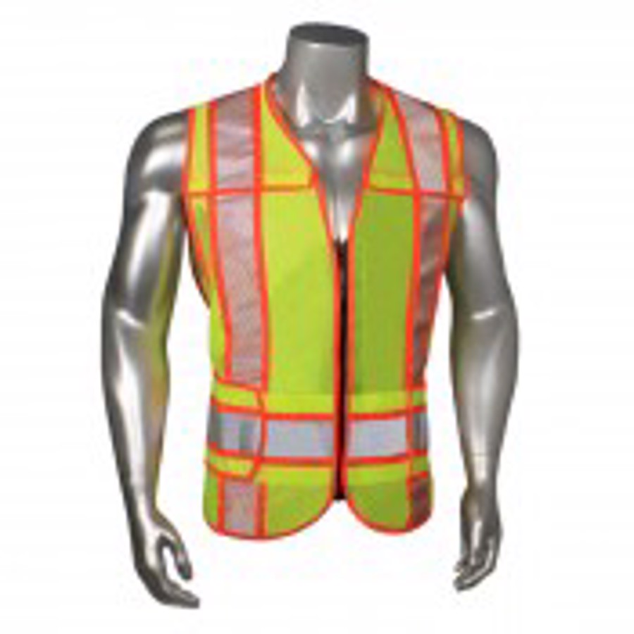 Class 2 Breakaway Safety Vest, LHV-6ANSI-ZRCTARV, Hi-Vis Green