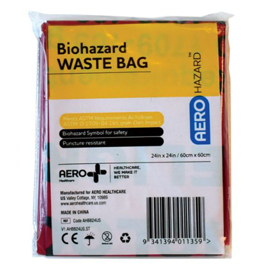 AeroHazard Biohazard Bag, AHBB24US, 24"X24"