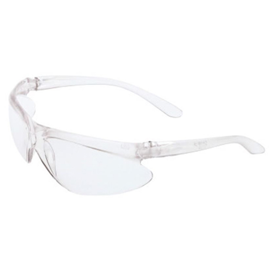 Uvex A400 Series Safety Glasses, A400, Clear Lens, Anti-Scratch/Hard Coat, Clear Frame