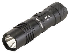 ProTac Flashlight, 1 CR123 or AA Battery, 350 Lumens, Black