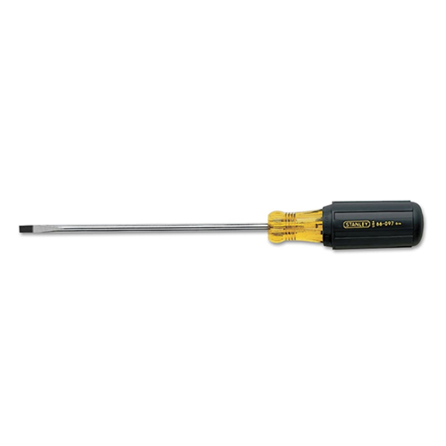 Vinyl Grip Rounded Blade Screwdriver, 5/16" x 6", 66-091