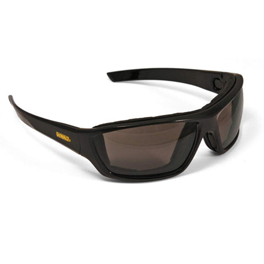 Converter Safety Glasses/Goggles Hybrid, DPG83-21D, Smoke Lens, Black Frame, Anti-Fog Coating