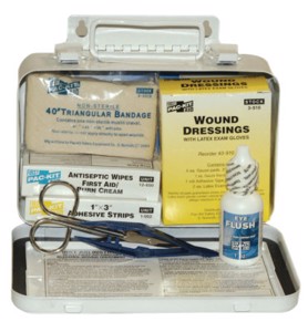 10 Person Vehicle First Aid Kit, 6400, Weatherproof Steel