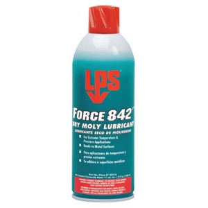 Force 842° Dry Moly Lubricants, 16 oz Aerosol Can