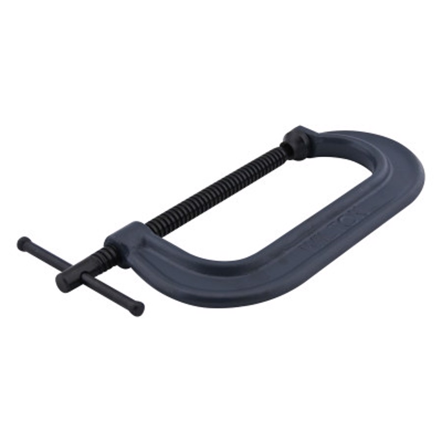 800 Series Forged C-Clamp, Sliding Pin, 2-5/16 in Throat Depth, 10.1 in Overall Length, Black