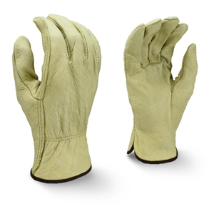 Economy Top Grain Pigskin Leather Drivers Gloves, RWG4810, Gray