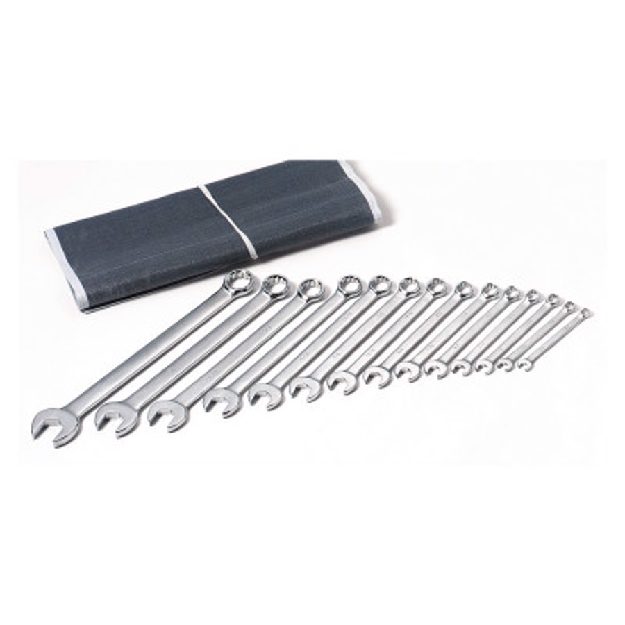 15 Piece Combination Wrench Sets, 12 Points, SAE