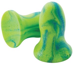 Meteors Disposable Earplugs, 6630, Green, Uncorded, 28 dB, Small