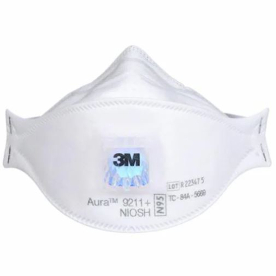Aura N95 Particulate Respirator, 9211+, White, One Size
