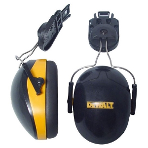 Interceptor Cap Mount Earmuffs, DPG66-D, Black/Yellow, dB 26