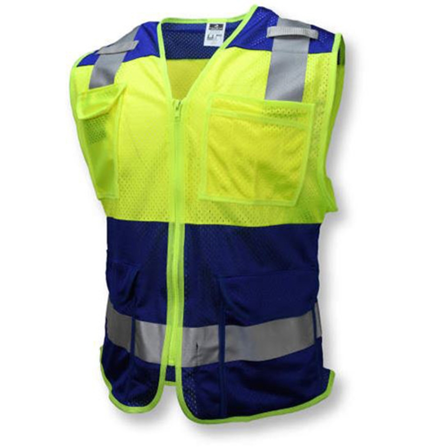 Class 1 Off Road Mesh Safety Vest, CSV6, Blue, 2X-Large