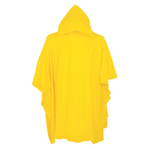 Rain Poncho w/Hood, RYP810, Yellow