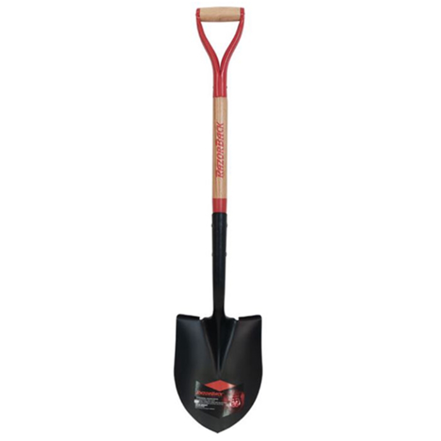 Round Point Shovel w/Wood Handle, 43205, 30" Handle