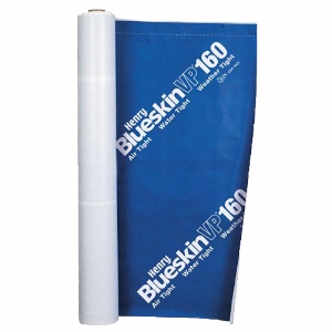 VP160 Blueskin Self-Adhered Water Resistive Air Barrier, HE160GUSA582, Blue, 48" X 100'