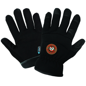 Hot Rod Spandex Mechanics Gloves w/Synthetic Leather Palms, HR3200INT, Black