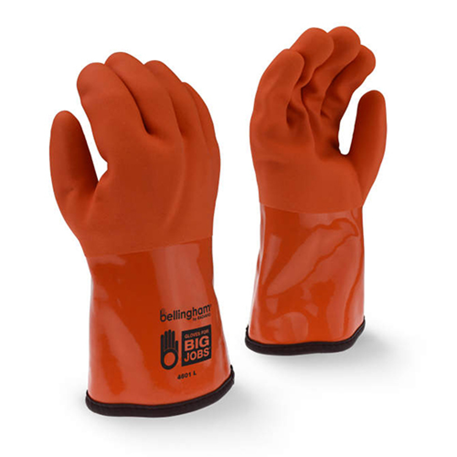Bellingham Insulated PVC/Nitrile Coated Gloves, 4601, Orange