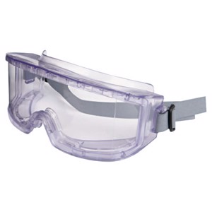Futura OTG Safety Goggles, S345C, Clear Lens, Clear Frame, Anti-Fog Coating
