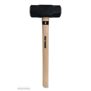 Toughstrike Sledge Hammer, 8 lb, Hickory Handle