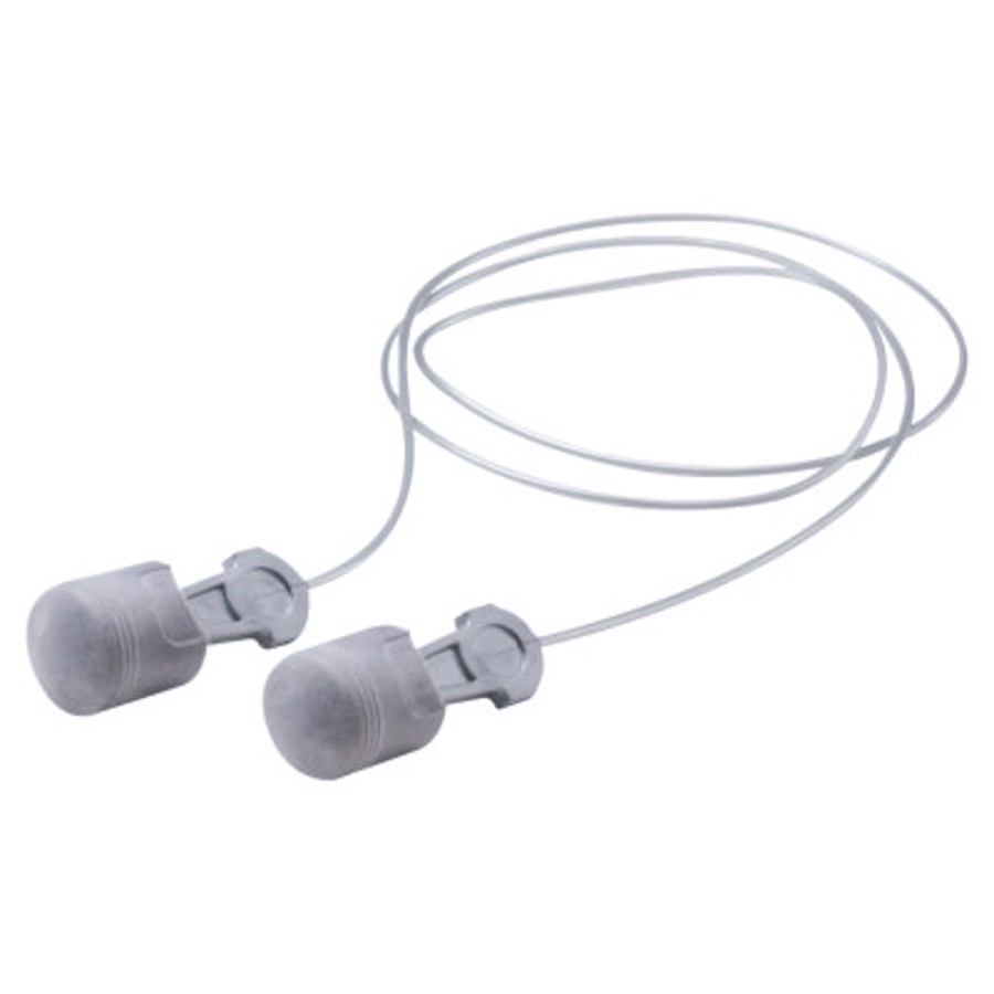 E-A-R Pistonz Reusable Earplugs, P1401, Gray, Corded, 29 dB