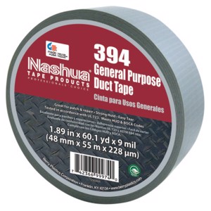 Nashua Multi-Purpose Duct Tapes, 1086769, Silver, 2" x 60 yd x 8.5 mil