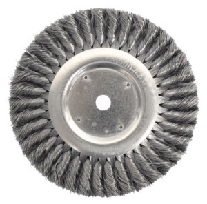 Standard Twist Knot Wire Wheel, 08138, 8" Diameter, 0.014" Steel Fill, 3/4" Arbor