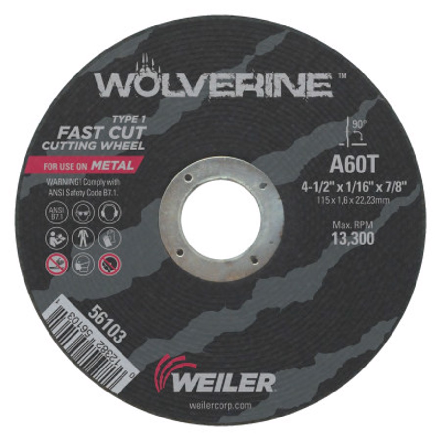 Wolverine Cut-Off Wheel, Type 1